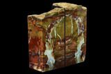 Tall, Red And Yellow Jasper Bookends - Marston Ranch, Oregon #166072-2